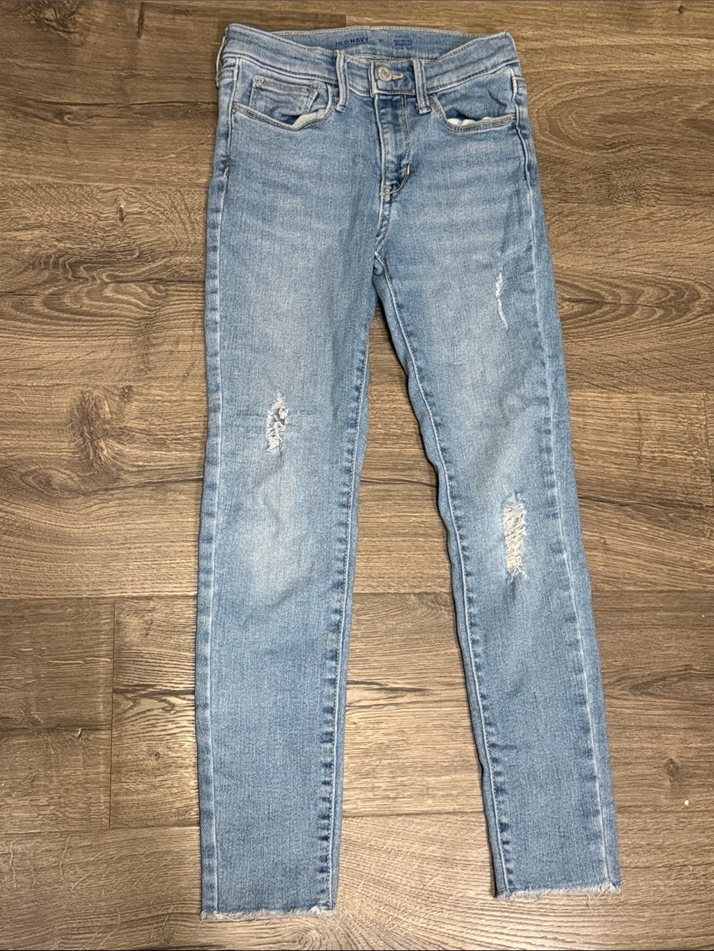 Girls Rockstar Jeggings Stretch Denim
